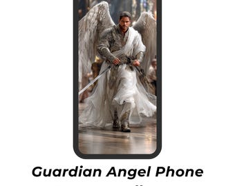Guardian Angel Phone Wallpaper | Faith-Inspired Digital Download | Christian Background | Instant Download | Phone Lock Screen
