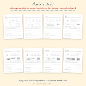 Handwriting Practice Worksheets | Preschool Tracing Pack PDF, 194 Pages: Letters, Numbers, Shapes, Sight Words, Letter + A4 + Ink Saver image 5