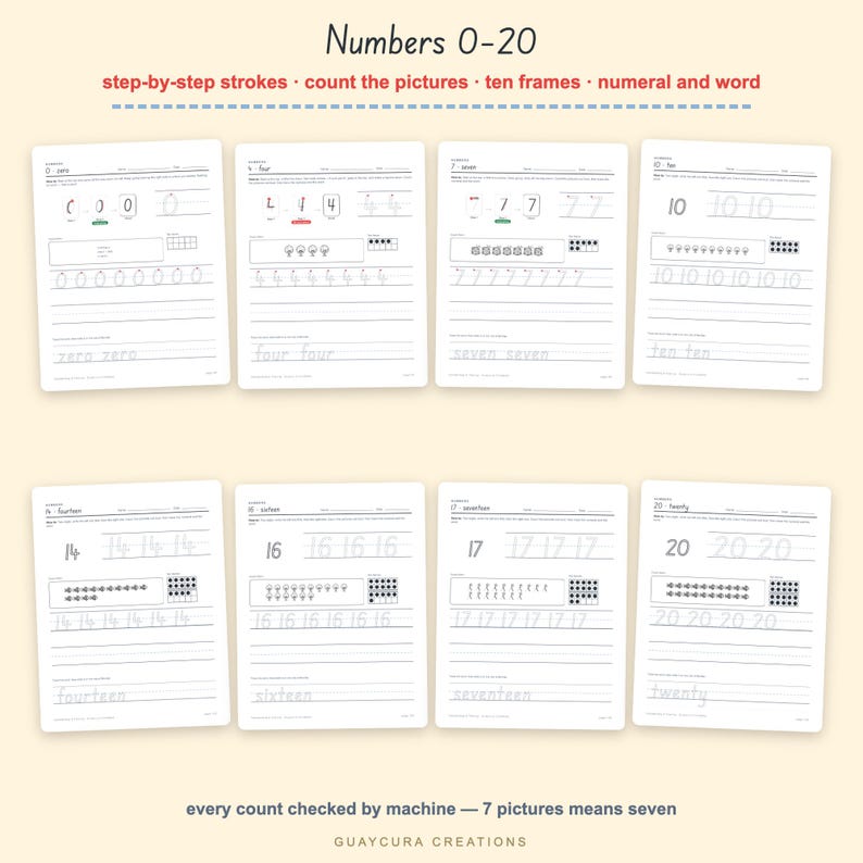 Handwriting Practice Worksheets | Preschool Tracing Pack PDF, 194 Pages: Letters, Numbers, Shapes, Sight Words, Letter + A4 + Ink Saver image 5