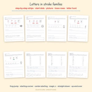 Handwriting Practice Worksheets | Preschool Tracing Pack PDF, 194 Pages: Letters, Numbers, Shapes, Sight Words, Letter + A4 + Ink Saver image 4