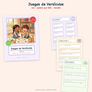Bible Games For Kids | Mega Paquete Bíblico para Niños 560+ Páginas Imprimible, 10 Books in Spanish, Printable PDF Instant Download image 7