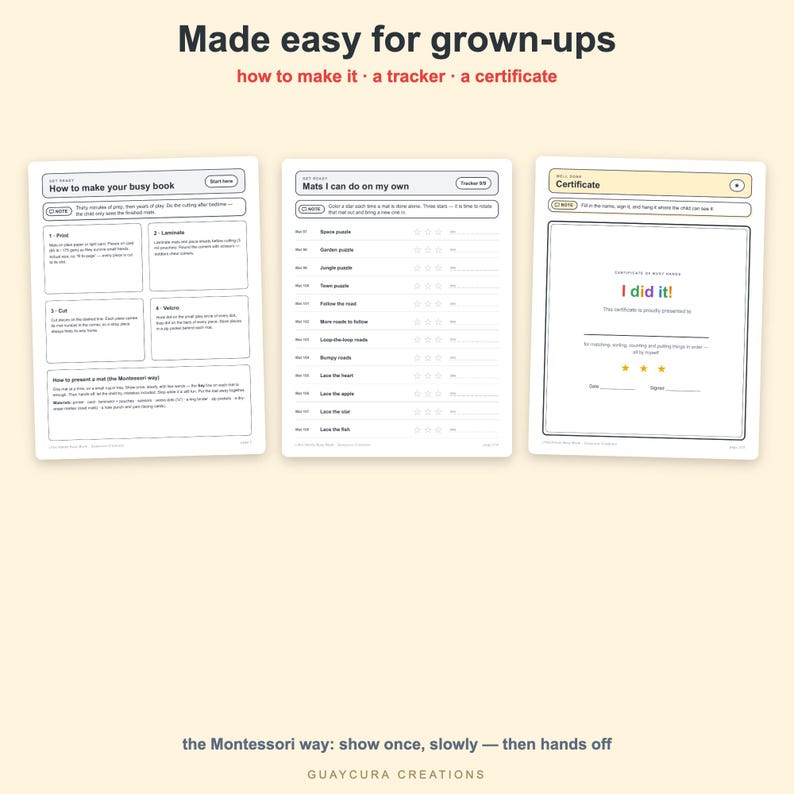 Toddler Busy Book Printable | Montessori Activity Binder PDF, 220 Pages, 108 Activities, English + Spanish, Letter + A4 image 8