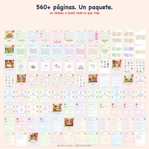 Bible Games For Kids | Mega Paquete Bíblico para Niños 560+ Páginas Imprimible, 10 Books in Spanish, Printable PDF Instant Download image 10