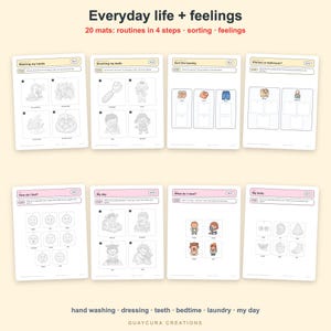 Toddler Busy Book Printable | Montessori Activity Binder PDF, 220 Pages, 108 Activities, English + Spanish, Letter + A4 image 5