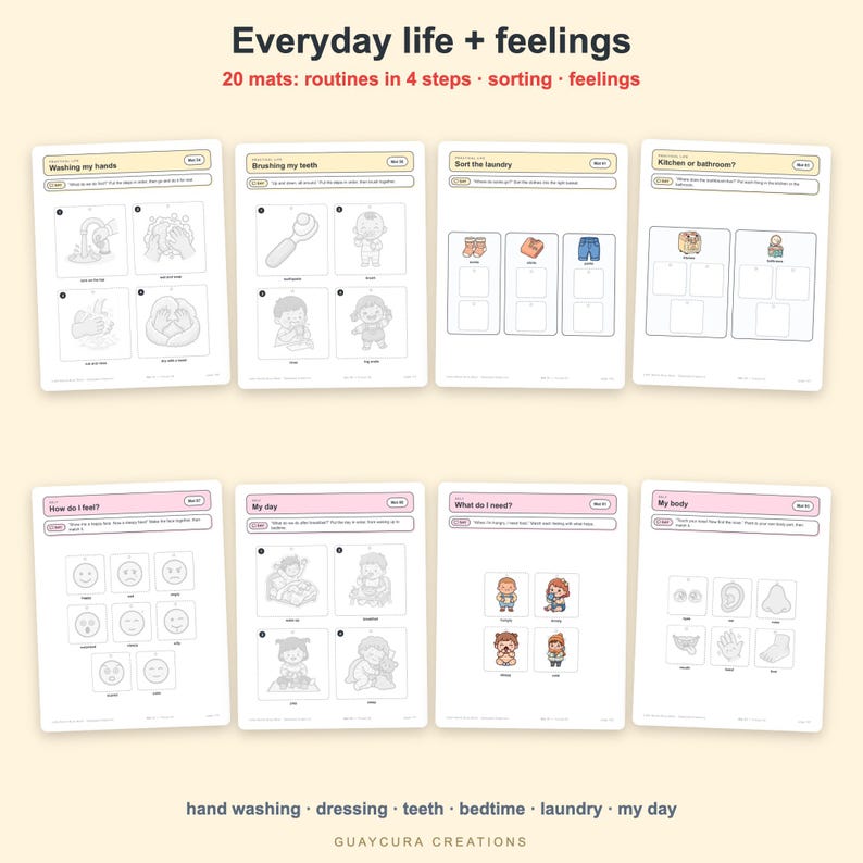 Toddler Busy Book Printable | Montessori Activity Binder PDF, 220 Pages, 108 Activities, English + Spanish, Letter + A4 image 5