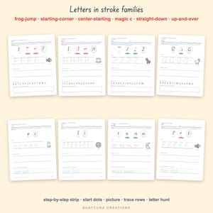 Alphabet Tracing Worksheets | Uppercase & Lowercase Letter Tracing PDF, A–Z Preschool Handwriting Practice, 61 Pages, Letter + A4 image 2