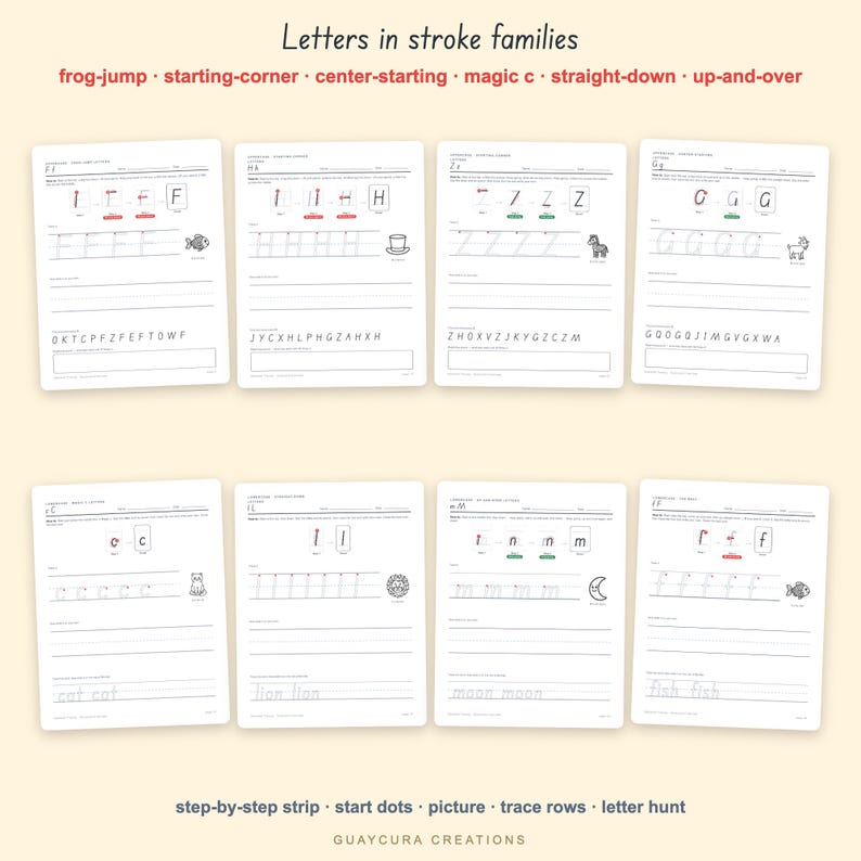 Alphabet Tracing Worksheets | Uppercase & Lowercase Letter Tracing PDF, A–Z Preschool Handwriting Practice, 61 Pages, Letter + A4 image 2