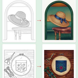 Secondhand Style Makeover Coloring Book — Thrift-Flip and DIY Fashion Printable PDF for Teens & Adults, 44 Pages, Instant Download image 3