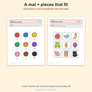 Toddler Busy Book Printable | Montessori Activity Binder PDF, 220 Pages, 108 Activities, English + Spanish, Letter + A4 image 2