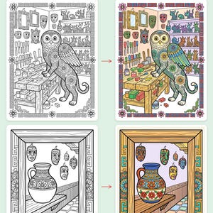 Alebrije Friends Quest Coloring Book — Mexican Folk-Art Adventure Printable PDF for Kids Ages 6-10, 44 Pages, Instant Download image 3