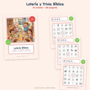 Bible Games For Kids | Mega Paquete Bíblico para Niños 560+ Páginas Imprimible, 10 Books in Spanish, Printable PDF Instant Download image 5
