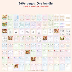 Sunday School Activities | Mega Bible Activity Bundle for Kids, 560+ Pages of Games, Printable PDF Instant Download image 10