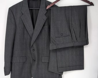 115 Shop Stackpole Moore Tryon Hartford Mens Gray Glen Plaid Suit 44R 36 34X28
