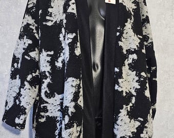 Oversized wollen vest - Gemaakt in Italië | Plus size breisel voor dames