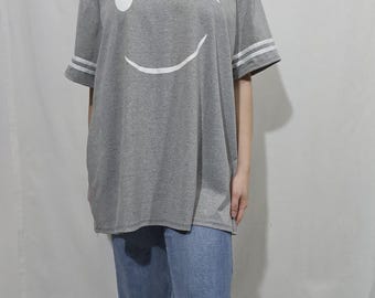 Oversize Longshirt for Women –  Tunic with Print – Plus Size Top, Onesize – XL bis 4XL in Italy