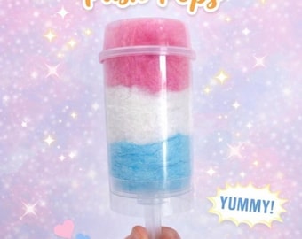 Personalized Cotton Candy Push Pops – Party Favors