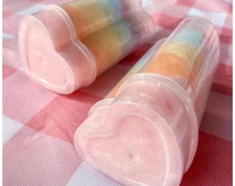 Heart Shaped Push Pops  - Valentines Day - Party Favors - Birthday Parties - Weddings - School Favors