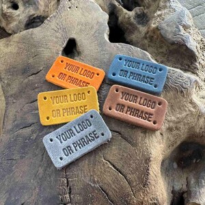 Custom Leather Labels: Personalized Sewing Tags, Knitting & Crochet