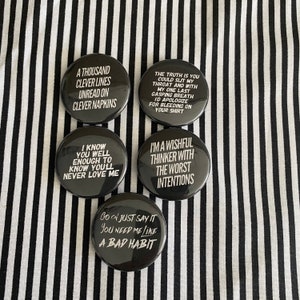 Taking Back Sunday pin set