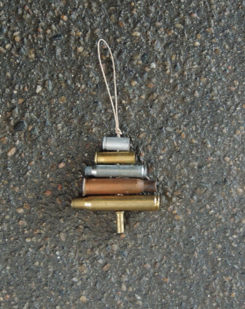 Rustic Bullet Casing OrnamentValentine Recycled Gun Casing Etsy