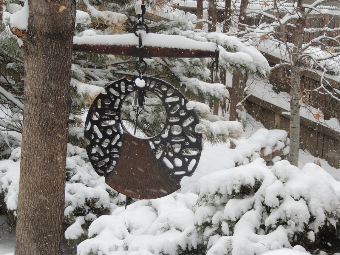 Abstract Steel Wall Hanging Round Metal Wallhanging MADE TO Etsy