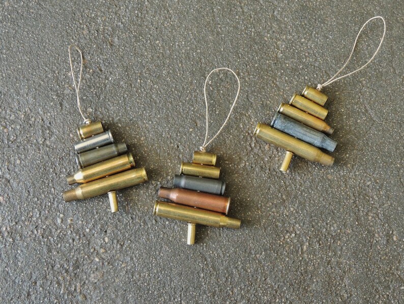 Rustic Bullet Casing OrnamentValentine Recycled Gun Casing Etsy