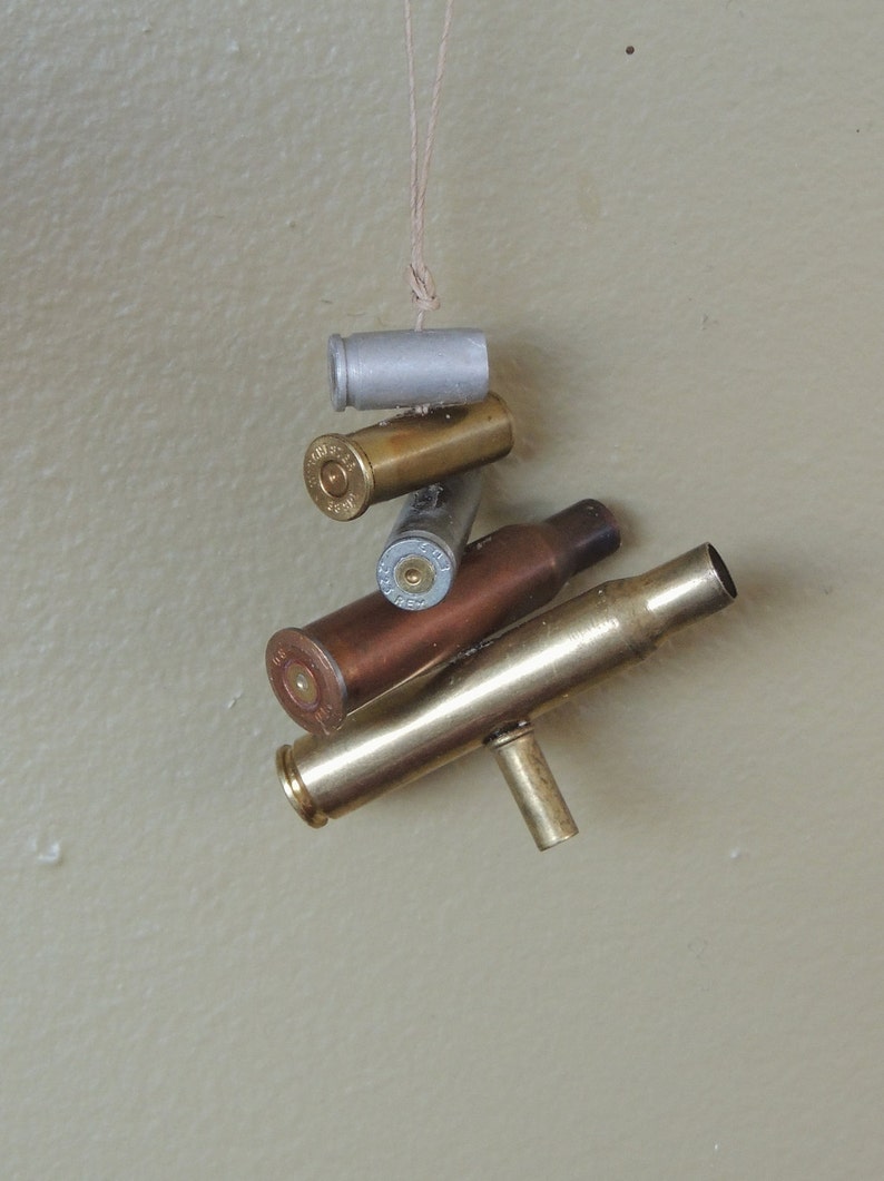 Rustic Bullet Casing OrnamentValentine Recycled Gun Casing Etsy