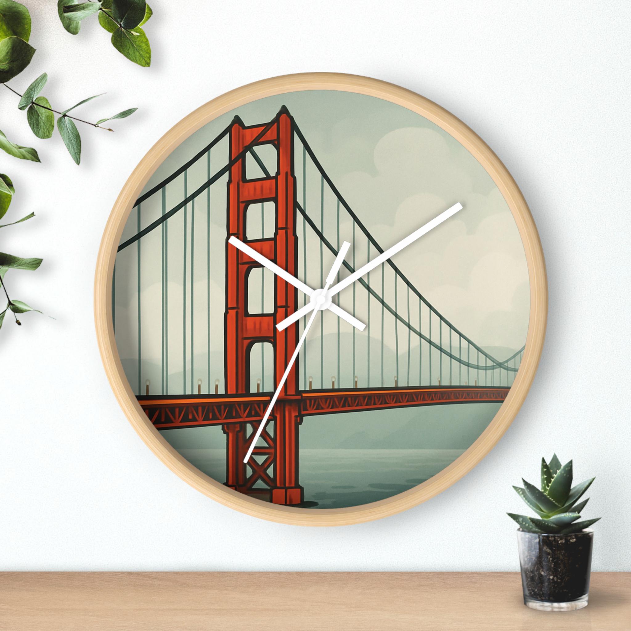 Golden Gate Bridge Clock: Pop Art San Francisco Decor - Etsy