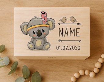Baby Shower Gift Personalised Wooden Keepsake Box Custom Baby Memory Box