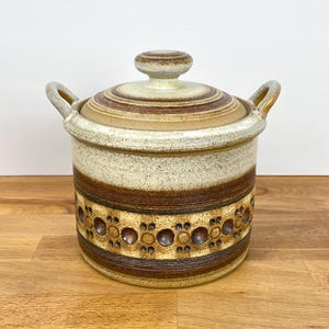 Vintage Jersey Pottery Lidded Pot | Canister | Sugar Bowl