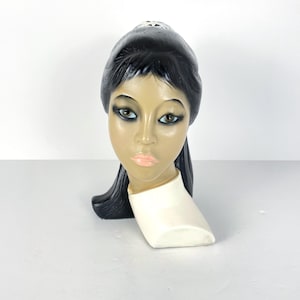 Vintage 1960's Chalkware Lady Head Bust | Marwal Industries | Danesi Arts