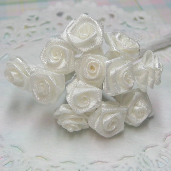 Mini Satin Roses - Etsy