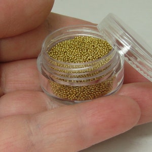 microbeads gold metallic glass caviar balls micro bead sprinkles undrilled marbles miniature dragees nonpariels image 6