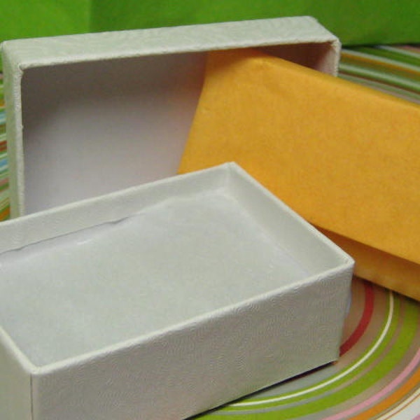 Gift box with pad & tissue paper in your choice of colors, add to your order and make your gift giving easier 2.5 x 1 7/8 inches