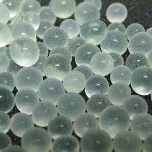 mixed micro marbles frosty glass balls 4mm 5mm miniature undrilled beads tablespoon by volume image 3