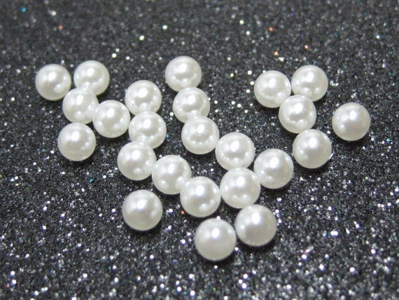 Small 3mm Pearls Without Holes Glass Undrilled White No Holes Faux