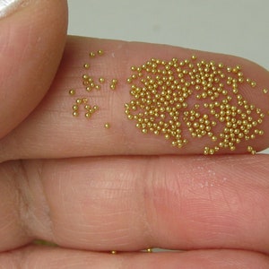 microbeads gold metallic glass caviar balls micro bead sprinkles undrilled marbles miniature dragees nonpariels image 2