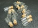 Small glass vials with corks, 12 mini wish jars, empty bottles clear tiny 18mm x 10mm charm pendant potion dollhouse miniature canning .05ml 