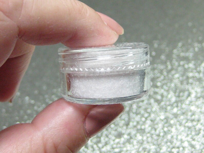 White Flocking Powder DIY Fuzzy Rayon Fibers Fake Tree Snow Etsy