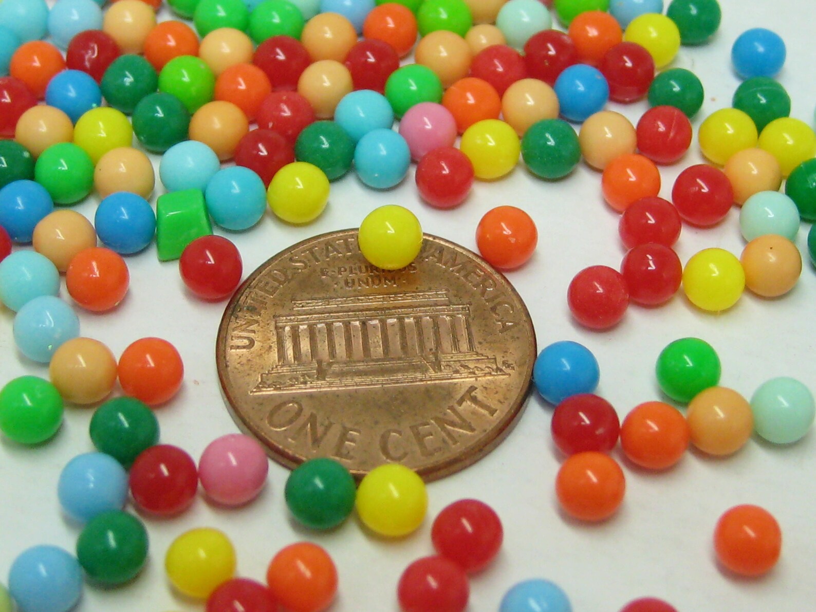 Rainbow Fake Gumballs 4mm Acrylic Candy Balls Faux Sprinkles Etsy