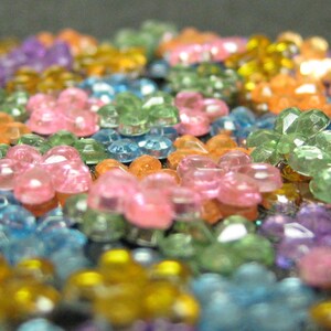 6mm Pastels rhinestones flowers gems flat backed acrylic 25 pcs mixed kawaii nail art deco cell phone decoden flatbacked embellishment image 8