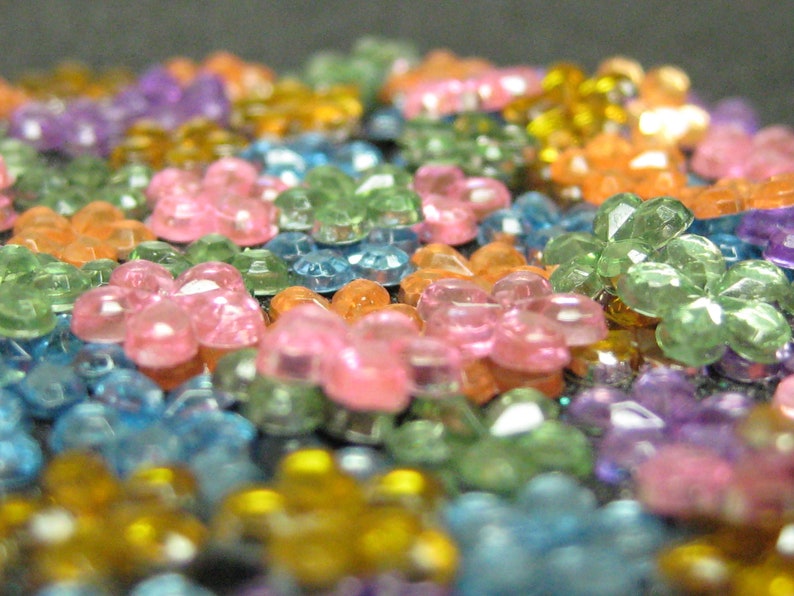 6mm Pastels rhinestones flowers gems flat backed acrylic 25 pcs mixed kawaii nail art deco cell phone decoden flatbacked embellishment image 8