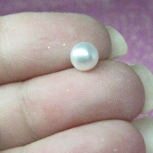 6mm faux pearls undrilled glass white without hole 6pcs for jewelry making or repair cell phone deco and kawaii projects image 4