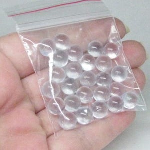 clear marbles glass 8mm balls 25 pieces undrilled no hole miniature supplies image 1