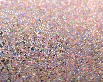 caviar beads Pink Sunset microbeads iridescent translucent kawaii fake sprinkles mix micro marbles nail art miniature tiny balls