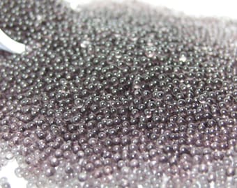 chocolate 1mm - 1.25mm translucent solvent resistant kawaii fake sugar sprinkles microbeads 14 grams micro marble beads miniature no hole