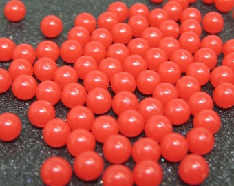 4mm red marbles no hole ball beads undrilled solid acrylic plastic tiny round miniature cherries kawaii fake sprinkles, deoden piees