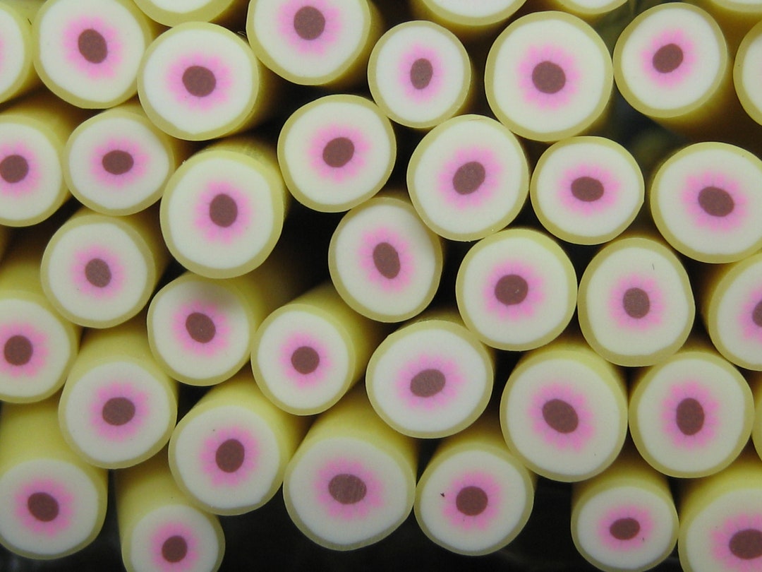 Polymer Clay Peach Cane Dollhouse Miniature Fruit DIY Slices 112 Scale