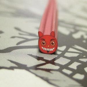 Lil Devil Polymer clay cane uncut 1pc for kawaii deco decoden and nail deco supplies image 1