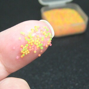 caviar nail art kawaii sprinkles tropical citrus mix microbeads micro marbles glass no hole beads dollhouse miniature candy fake sweets image 2